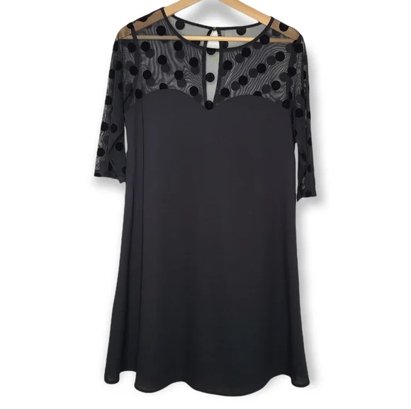 Modcloth Dresses | Modcloth Sugarhill Black Swiss Dot Mesh Sweetheart Neckline Dress | Color: Black | Size: 4 | Supergeeked's Closet Modcloth Dresses | Modcloth Sugarhill Black Swiss Dot Mesh Sweetheart Neckline Dress | Color: Black | Size: 4 | Supergeeked's Closet